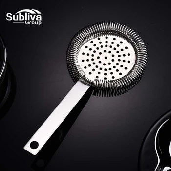 

Hawthorn Cocktail Strainer Stainless Steel Bar Strainer Professional Bar Tools Bartender Bar Wire Mixed Drink Ice Strainer