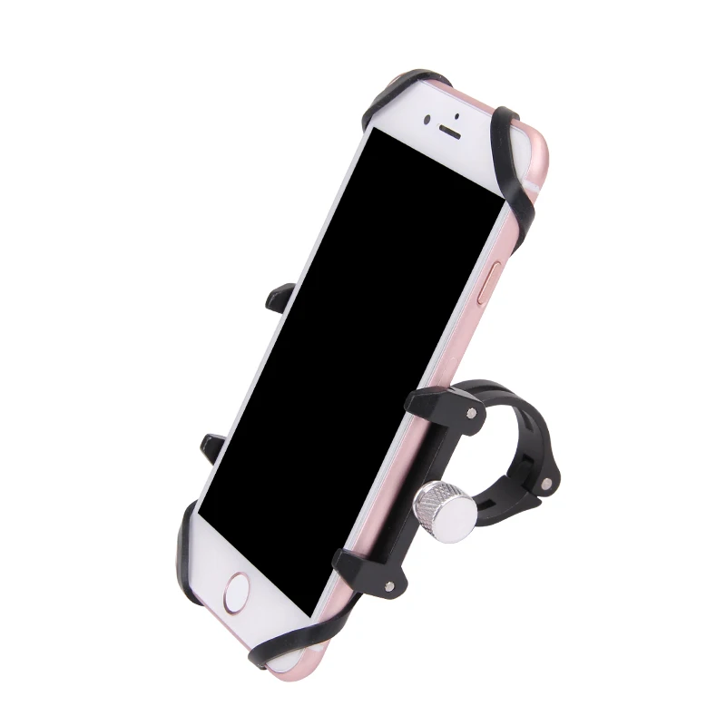 GUB G-86 универсальный велосипедный держатель для телефона Алюминиевый велосипедный кронштейн подставка для мобильного телефона с резиновой лентой