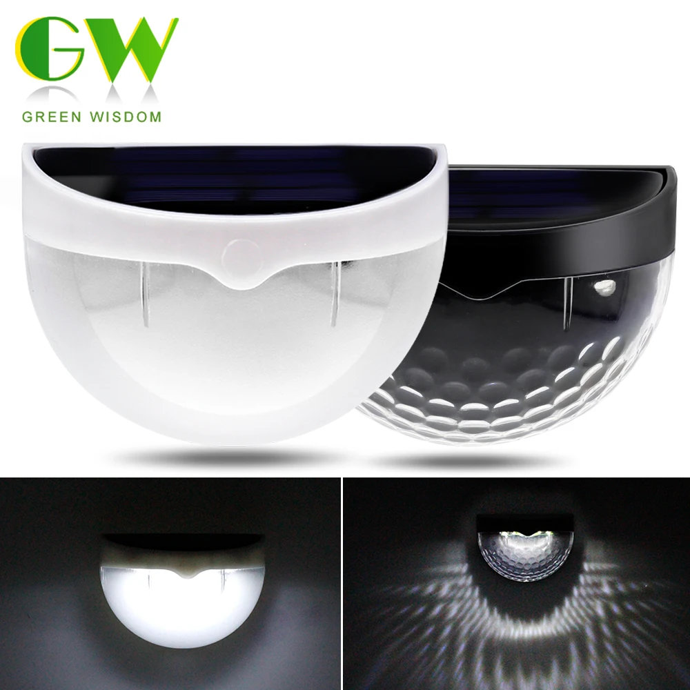 

2pcs LED Solar Light for Garden Outdoor Waterproof Solar Powered Wall Light 6 LEDs Auto ON/OFF for Stair Street Yard Solar Lamp