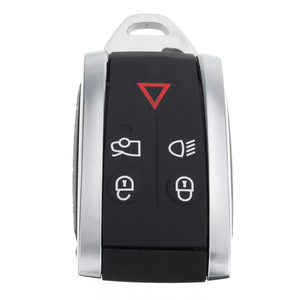 

5 Buttons Keyless Key Fob Remote Case Shell with Uncut Blade for Jaguar XF XK