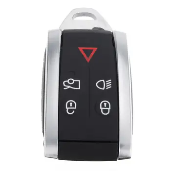 

5 Buttons Keyless Key Fob Remote Case Shell with Uncut Blade for Jaguar XF XK