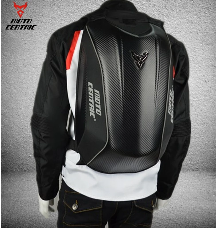 

High quality Motorcycle carbon fiber Knight motorcycle backpack bag hard shell backpack