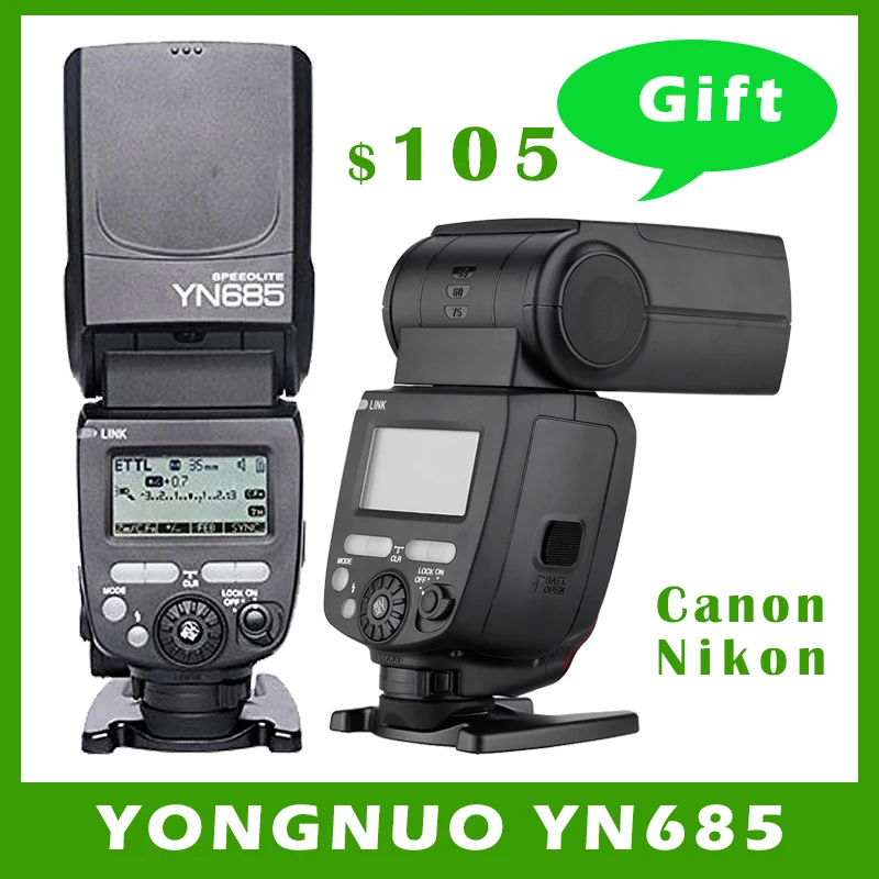 Беспроводная вспышка YONGNUO YN685 YN-685 (улучшенная версия) | Электроника