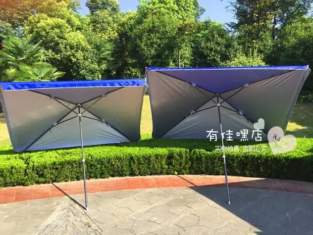 Large Rectangular Outdoor Umbrella Patio Stall Sun Umbrellas Large