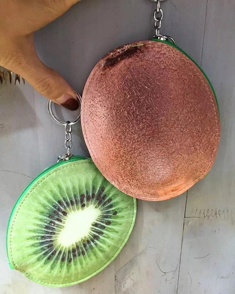 2016 Metal Watermelon Banana Lemon Strawberry Kiwi Fruit Shaped Keychain Key Ring/key Chain for women novelty items | Украшения и