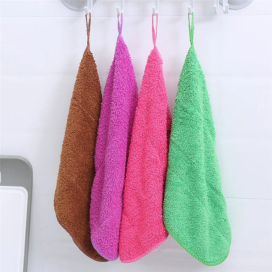 

Dishwashing Cloth Kitchen Car Dish Cloths Coral Velvet Wash Towel Cleaning Cloths Thicken Multifunctional Oct#1