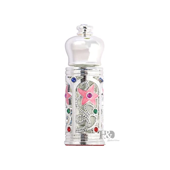 

H&D 3ml Metal Hollow Flower Refillable Perfume Bottle Mini Antiqued Empty Fragrance Container Home Wedding Decor Travelling Gift