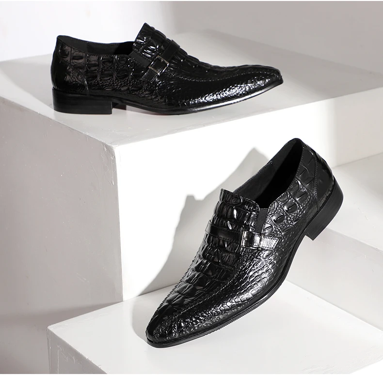 Men's Casual Shoes Handmade Men Shoes Leather Formal Dress Wedding Shoes Genuine Leather Shoes Men Loafer Moccasins Big Size 46 (6)