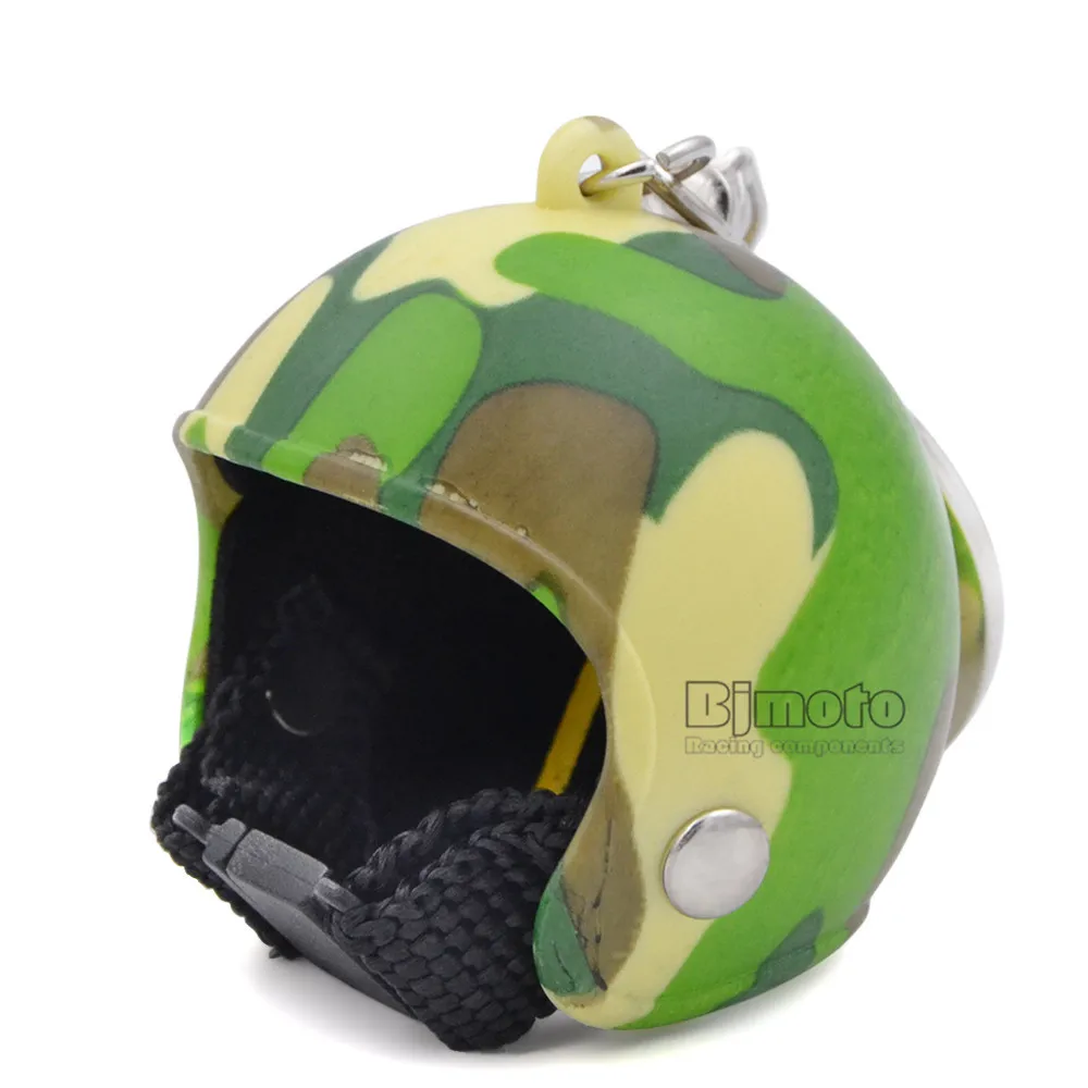 Motorcycle Helmets Key chain Women Men Cute Safety Helmet Car Keychain Bags Hot Key Ring For Kawasaki Honda Yamaha (4)