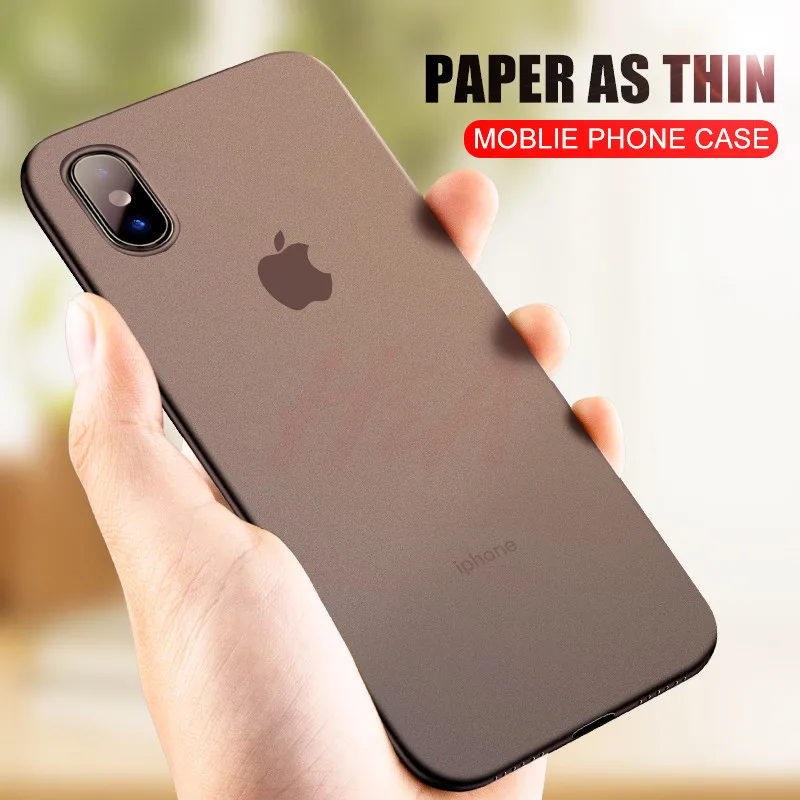 H& A 0,26 мм матовый чехол для телефона для iPhone 6 6S Plus 8 7 Plus чехол ультра тонкий жесткий чехол для iPhone X Xs Max Xr чехол для телефона s