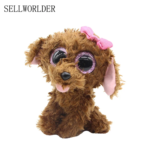 Sellworld дикие животные большие глаза 6 &quot15 см коричневая собака гость животное