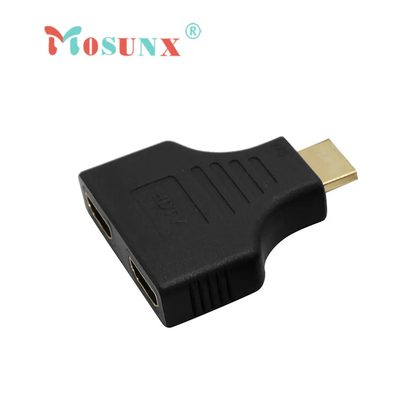 Ecosin2 адаптер 1080 P HDMI Порты и разъёмы Мужской до 2 Женский 1 в 2 из Splitter адаптер конвертер april12