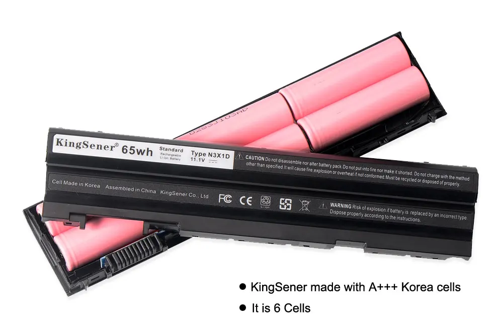 Аккумулятор KingSener Korea Cell N3X1D для Dell Latitude E5420 E5430 E5520 E5530 E6420 E6520 E6430 E6440 E6530 M5Y0X HXVW