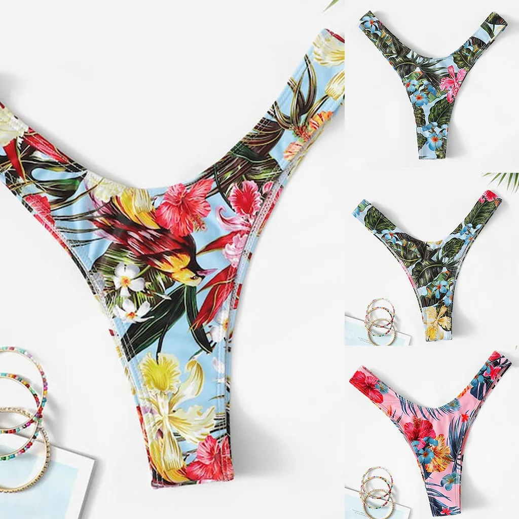 

Sexy Women Bikini Solid Color Padded Swimwear Bathing Beachwear Swimming top Swimsuit Female Separate Bottom Bikinis Mujer