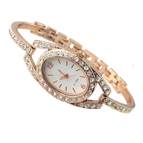 

Hot Sales 2015 hot Fashion Ladies Women Rhinestone Watch Golden Stainless Steel Wrist Watches Items 1GV8 6T5D