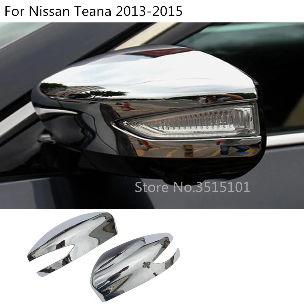 ABS Chrome decoration stick rear view Rearview Side glass Mirror Cover trim frame 2pcs For 2015 Nissan Altima Side Mirror Glass Replacement