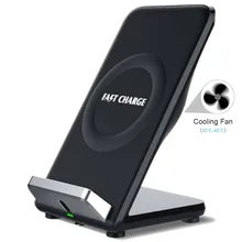 10 Вт Быстрая зарядка беспроводное зарядное устройство для iPhone X 8 8 Plus Qi быстрая Беспроводная зарядная подставка для samsung S9 S8 Plus S7 S6 Note 8