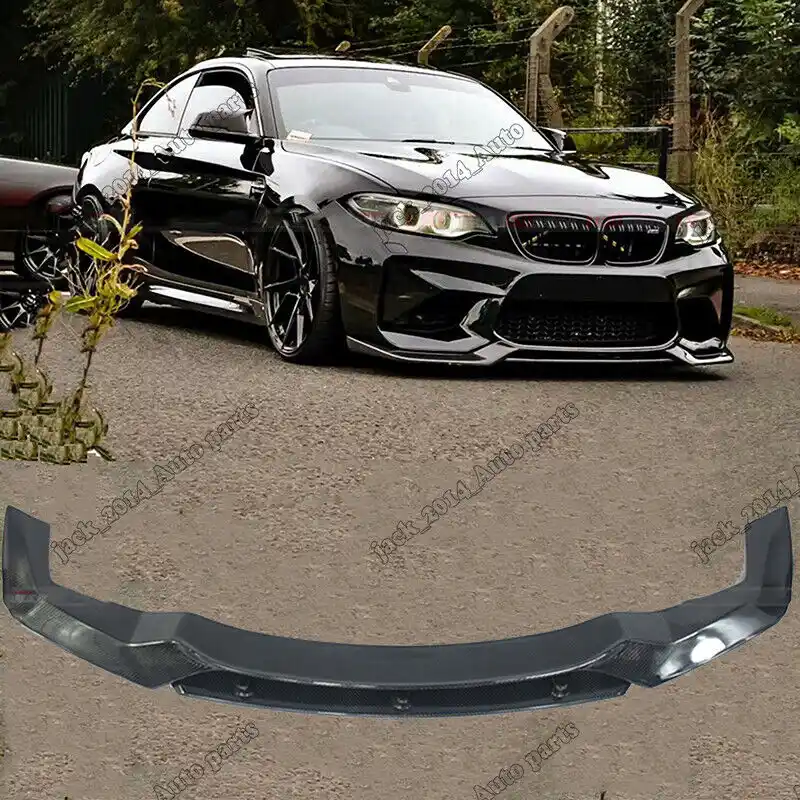 F87 M2 competition style carbon fiber front lower lip