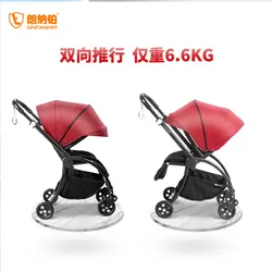 Легкая детская коляска, складывающаяся, может сидеть, наклоняясь в двух направлениях, красивый пейзаж для детей, новорожденных, зонтик