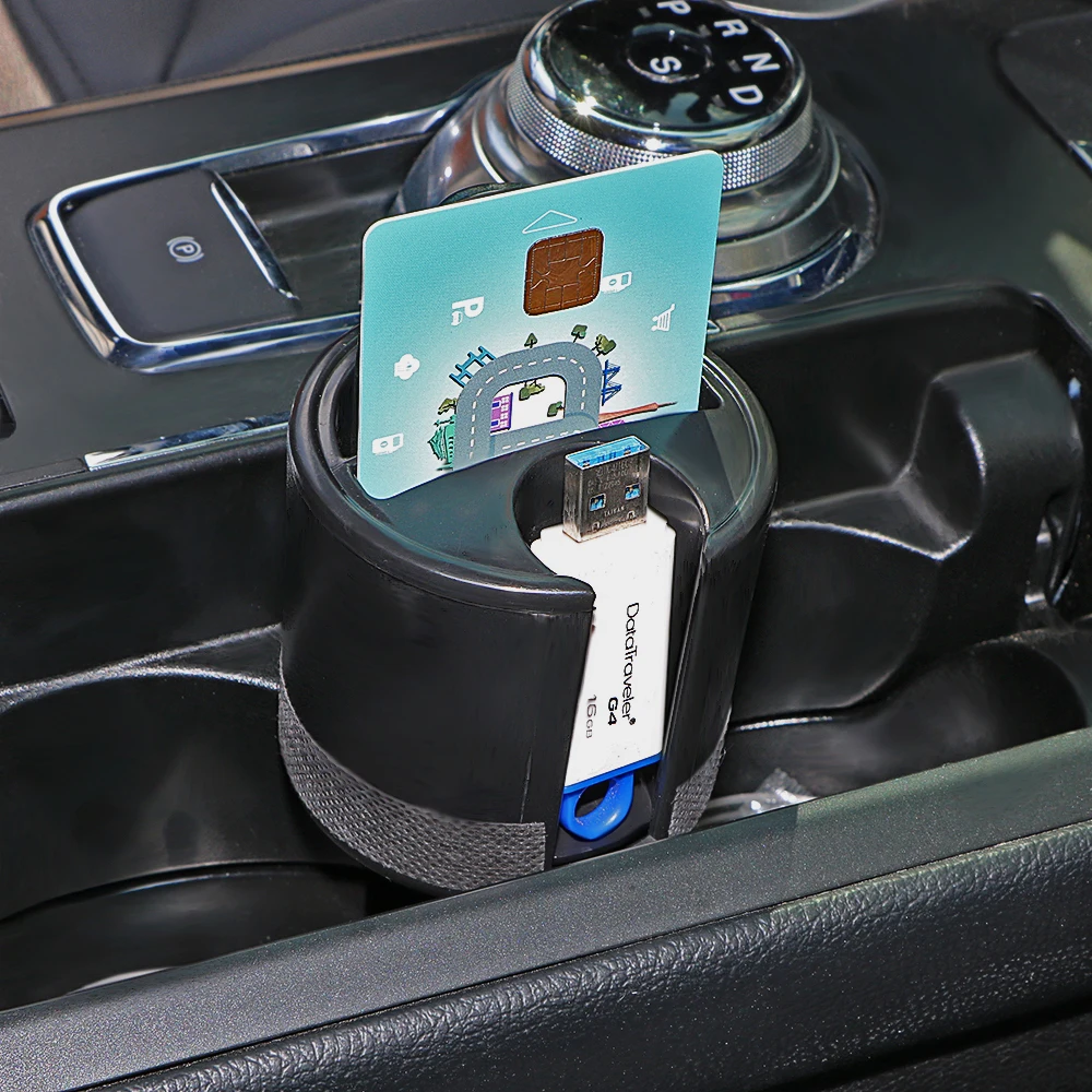 YOSOLO Car Seat Crevice Storage Box Car-styling Coin Container Holder Car Organizer Pocket Storage Card Slot Stowing Tidying