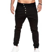SHUJIN, однотонные спортивные штаны на пуговицах, мужские весенние осенние бегуны, спортивная одежда, повседневные длинные штаны, зауженные мужские брюки, модная одежда
