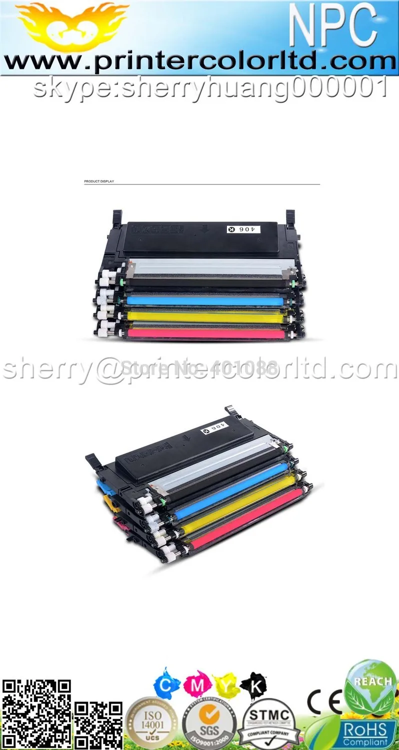 Compatible color toner cartridge for samsung clt 406 для samsung clp360/362/363/364/365/365 w/366/366 w/367/368/clx3300/3302/3304