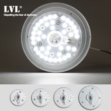 Светодиодный модуль 12 Вт, 18 Вт, 24 Вт, 36 Вт, AC220V, 230 В, 240 в, светодиодный светильник, сменный потолочный светильник, источник питания, удобная установка