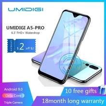 UMIDIGI A5 プロアンドロイド 9.0 オクタコアの携帯電話 6.3 'FHD + 16MP トリプルカメラ 4150mAh 4 ギガバイト RAM 32 グラム ROM スマートフォン gsm ロック解(China)