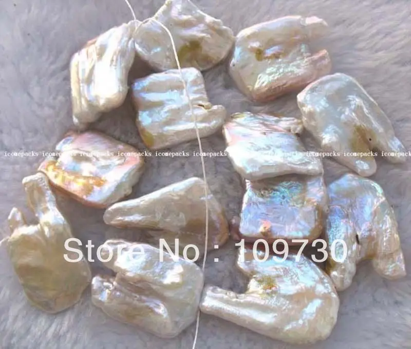

Jewelry 001908 BIGGER!freshwater pearl multicolor reborn keshi necklace