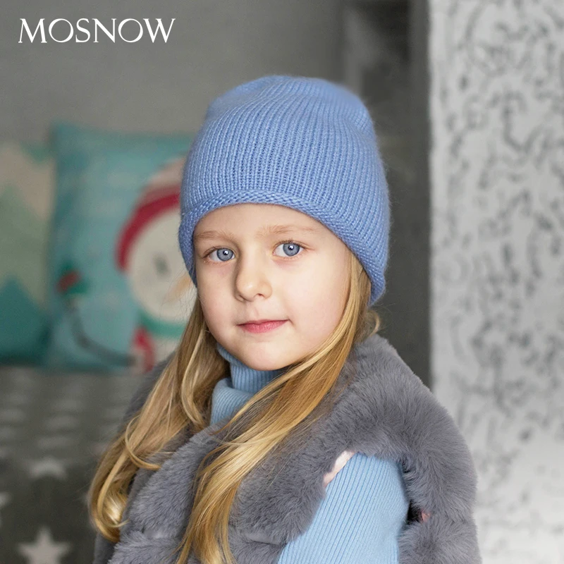 Hot Autumn Winter Hat For Children Knitted Beanie Kids/' Boy Girl Slouchy Caps