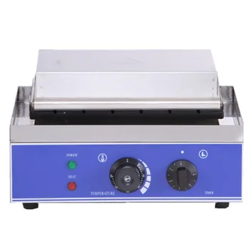 

Commercial Electric 6 Pieces Crispy Corn Hot Dog Waffle Maker Non-stick French Muffin Sausage Machine