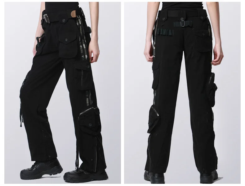 Женские хлопковые военные брюки с несколькими карманами, армейские веерные уличные походные охотничьи тренировочные износостойкие тактические штаны