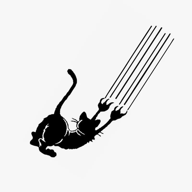 9 6*22 4 см Angry Cat коготь виниловый деколь отражающий автомобильные наклейки