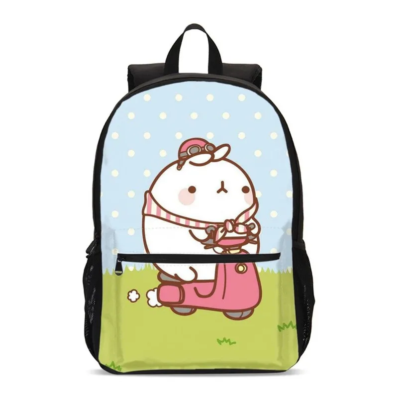 

Backpacks For Boys Girls Fashion Cartoon Cute Bunny Molang 3D Printing School Bag Travel Laptop Backpack Bookbag Mochila Escolar