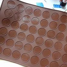 29.5x39.5 см новые 48 круг доступен Макарон Силиконовые десерт выпечки Коврики торт Маффин прессформы Круглый Форма