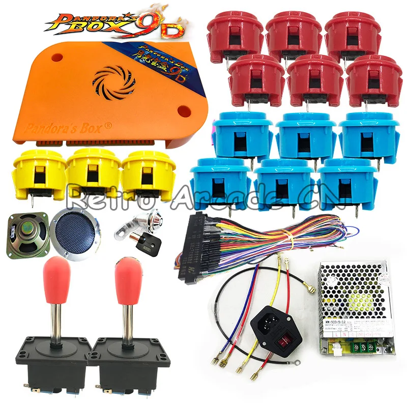 Pandora box 9D Jamma board 2222 in 1 with zippy joystick push button DIY Arcade kit For coin operated game machine Pandora's 9 Pandora box 9D Jamma board 2222 in 1 with zippy joystick push button DIY Arcade kit For coin operated game machine Pandora's 9