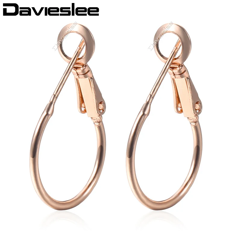 4 пары/1 мм полированный женские серьги-кольца для Для женщин 585 ...