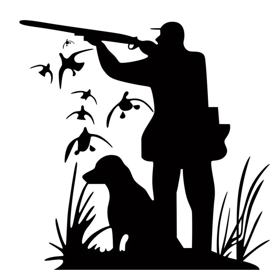 Картинки охотника с ружьем и собакой