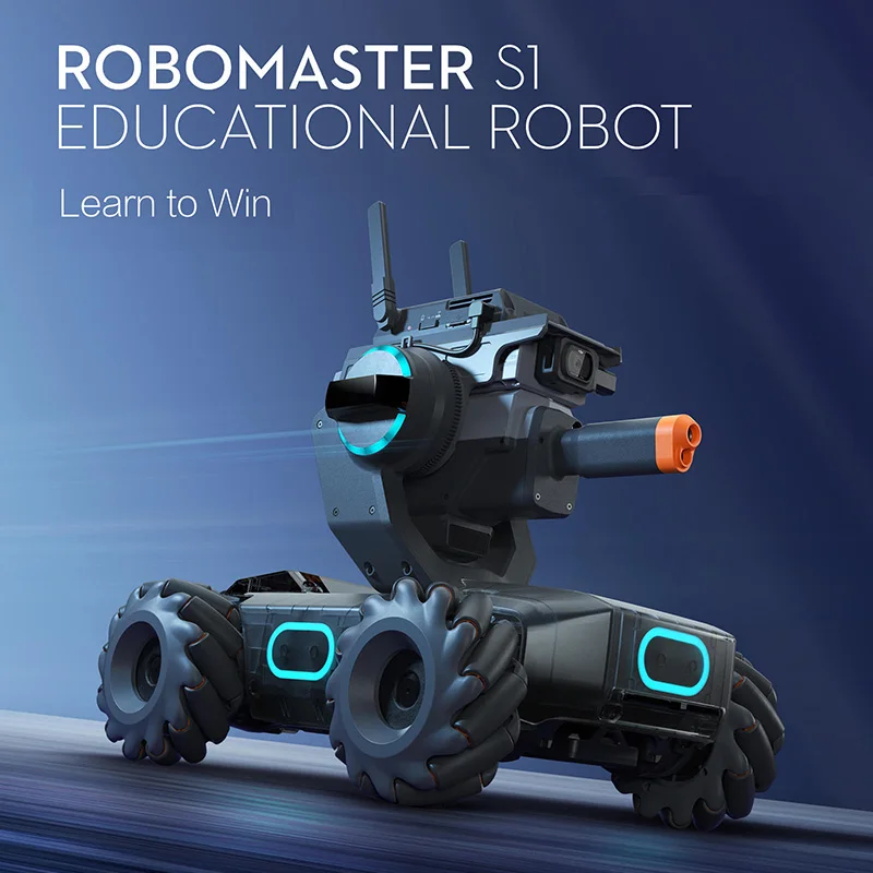 

IN Stock DJI RoboMaster S1 intelligent educational robot 46 Programmable Components 6 Programmable AI Modules smart HD FPV robot