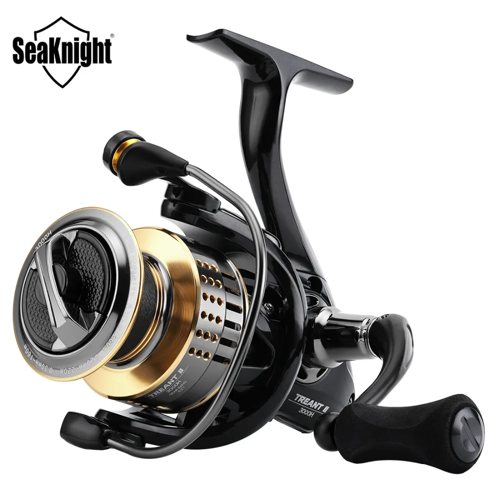 

SeaKnight TREANT II Spinning Reel Carbon Fiber Drag 13KG Max Power Aluminum Spool Wheel 1000H 2000H 3000H 4000H Model Tackle