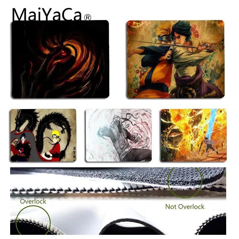 

MaiYaCa Non Slip PC Naruto Hatake Kakashi and Sasuke Mouse pad PC Computer mat Free Shipping Large Mouse Pad Keyboards Mat