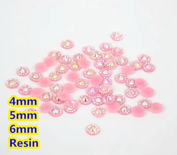 

Jelly Light Rose AB Color Sunflower 4mm,5mm,6mm Facets Flat Back Resin Rhinestone Nail Art Gems Decoration,Garment rhinestones