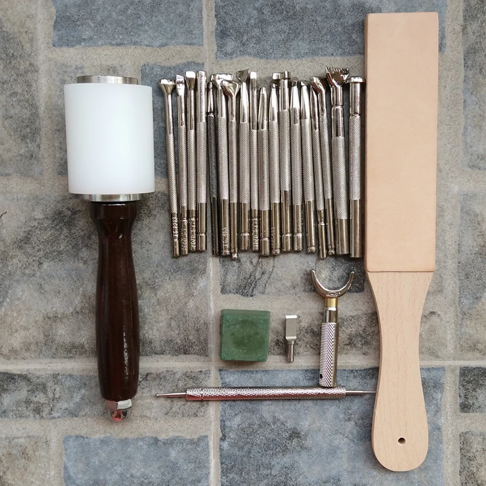 23pcs/set classic handmade leather carving tool,high grade leather