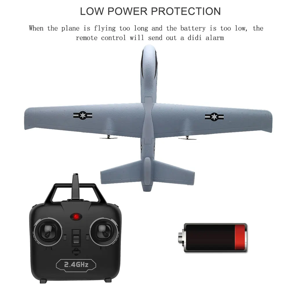 Baratos Avión RC avión Z51 con cámara HD de 2MP o sin cámara 20 minutos Fligt Time Gliders con LED de mano que lanza ala plana de espuma