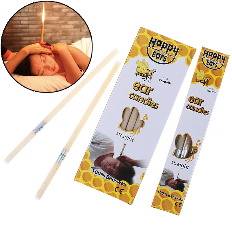 

2/10pcs Indiana Therapy Fragrance Ear Candling Cone Candle Natural Ear Candles Ear Wax Clean Removal Beeswax Propolis Relaxation
