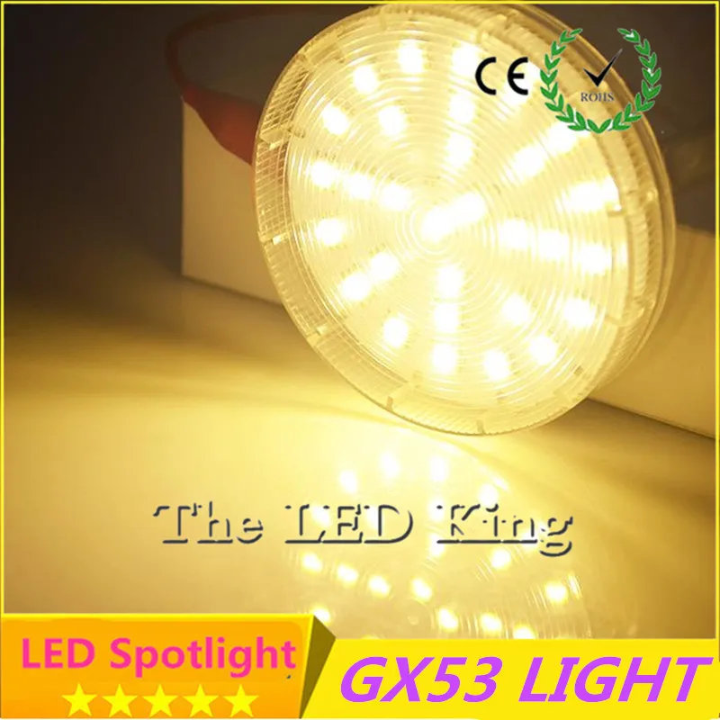 Светодиодная лампа с цоколем gx53 smd2835 5 Вт 7 9 25 30 36 шт. светодиодные лампы 110 В