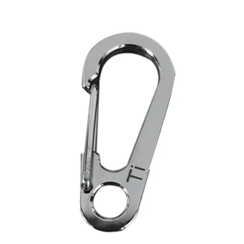 

Portable Multi Bottle Opener Outdoor Titanium Alloy Key Carabiner Snap Key Ring Keychain Tools For Camping Hiking