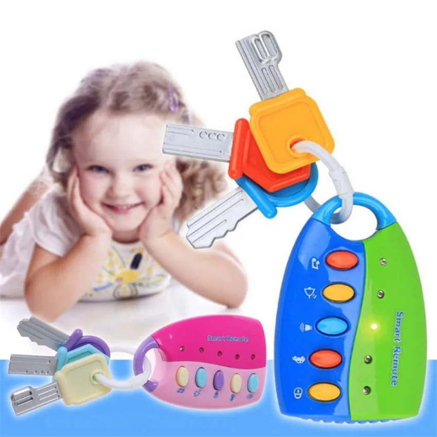 2018 nouveau bébé jouets Smart télécommande voiture voix semblant jouer Musical moteur voiture clé jouet éducatif anniversaire jouets pour enfants enfants