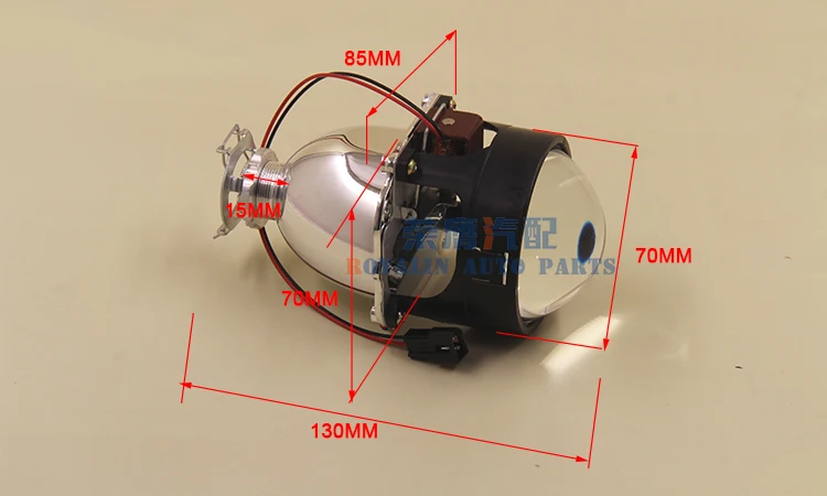 ROYALIN автомобильный Стайлинг 8,1 Versin мини-проектор объектив H1 2," Авто головной светильник Биксеноновые линзы W/Apollo кожухи 3" маски H4 H7 лампы