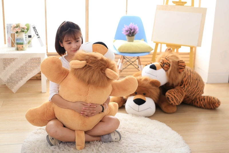 Милый слон лев ребенка лежа подушку мягкие плюшевые игрушки подушку удобные подушки ребенок подарки для девочек